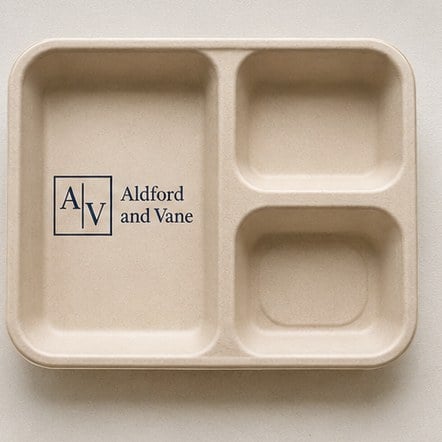 Compartment Meal Trays with custom branding