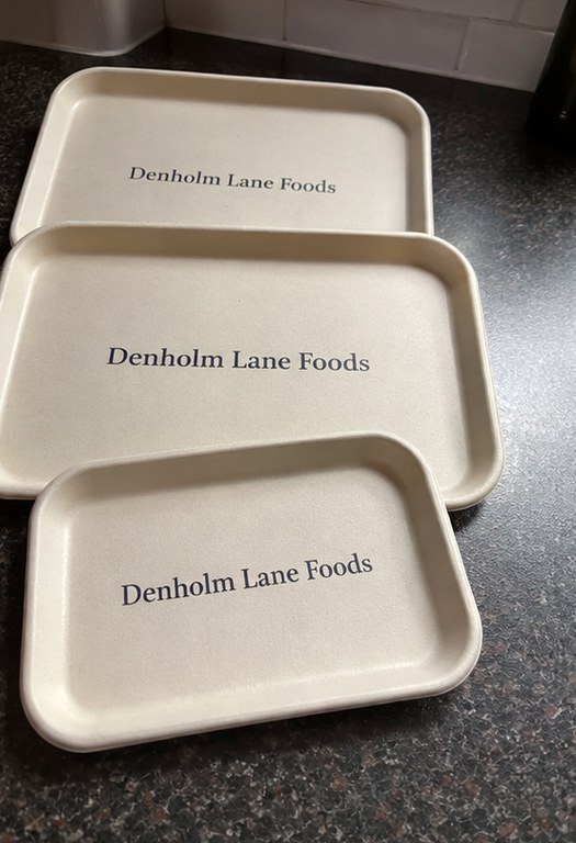 Custom food trays — customer photo