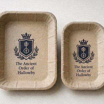 Moulded Fibre Trays with custom branding