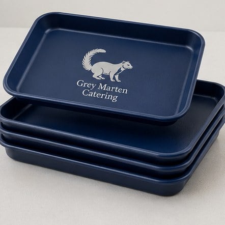 Nesting Serving & Cafeteria Trays with custom branding