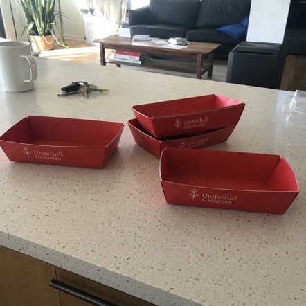 Personalized food trays — customer photo